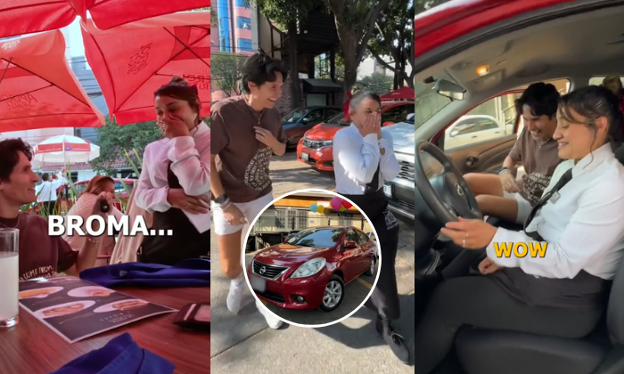 Tiktoker sorprendió a mesera con generosa propina: 