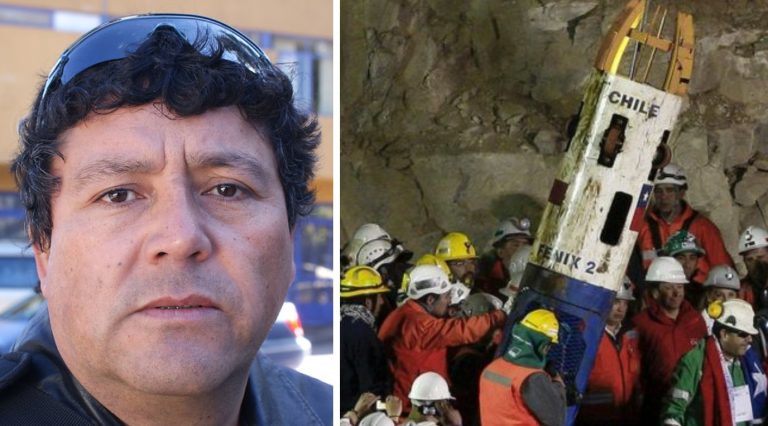 El duro presente de uno de los 33 mineros de la Mina San José: Pide dinero fuera de Mall en La Calera