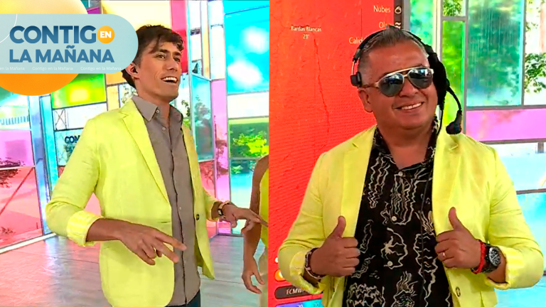 ¡Chaqueta challenge! Equipo de matinal sacó carcajadas con estiloso desafío