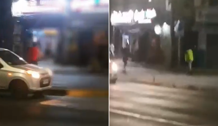 Revelan registros del momento en que PDI frustró ataque con machete en San Miguel