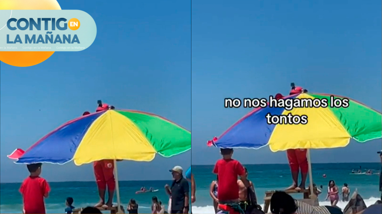 “No fume hongos”: Salvavidas se vuelve viral por informar normativas a veraneantes