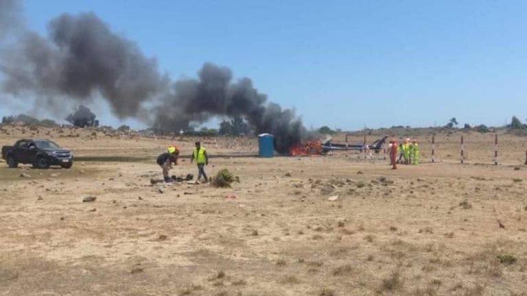 Helicóptero de la PDI capotó en Pichidangui y un funcionario perdió la vida