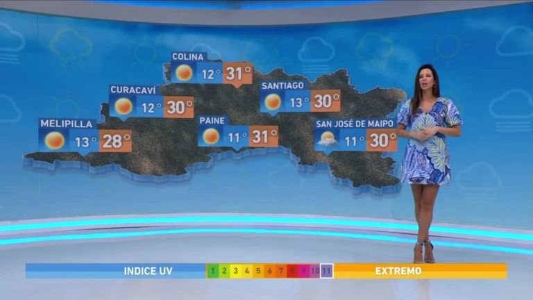 Vanessa Noé y el informe del tiempo para este lunes 8 de enero