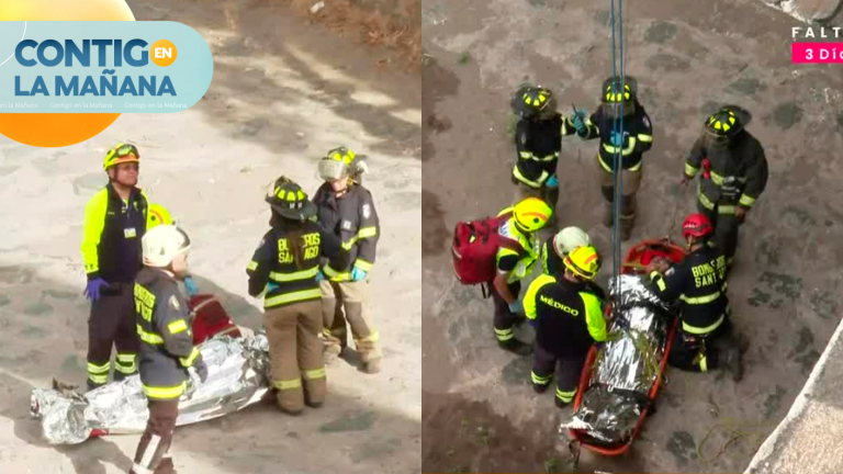 Rescatan a hombre desde el río Mapocho: Habría sido víctima de asalto