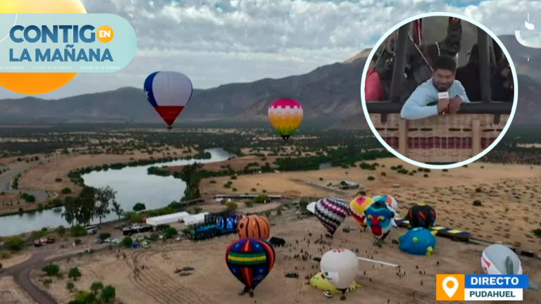 Festival Internacional del Globo: Gino Costa recorrió Santiago desde las alturas