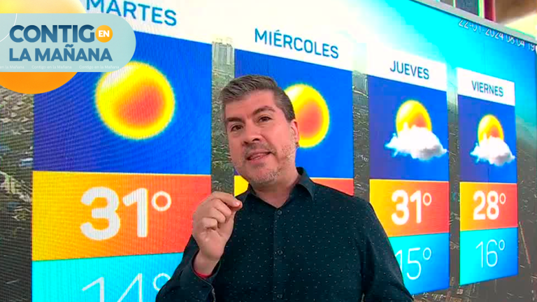 ¡En zona centro sur! Eduardo Sáez pronosticó intensa jornada de calor para este lunes