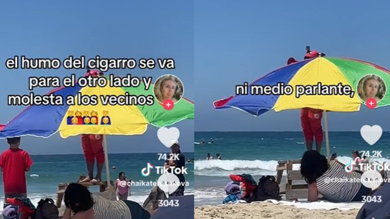 Salvavidas se hizo viral con indignado reclamo: “Esta no es una playa bananera”