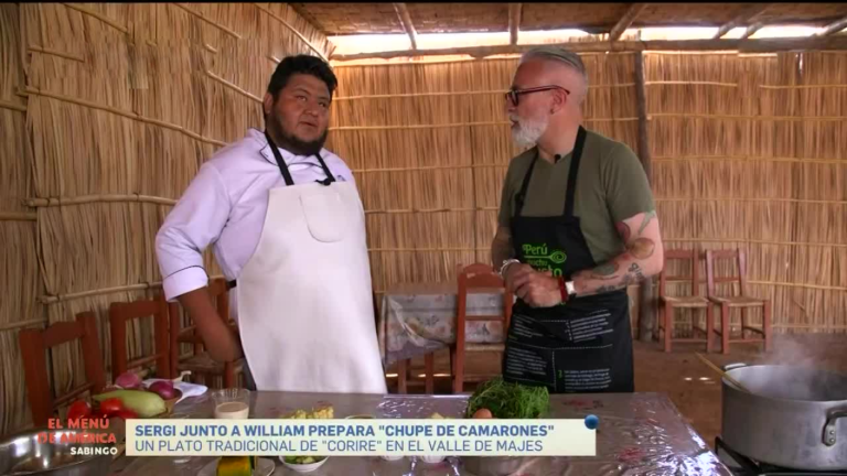 El Menú de América: Sergi Arola arribó hasta Valle de Majes a preparar el “Chupe de Camarones”