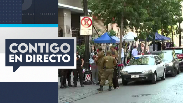 Desalojan comercio ambulante y vendedores de comida callejera en Santiago Centro