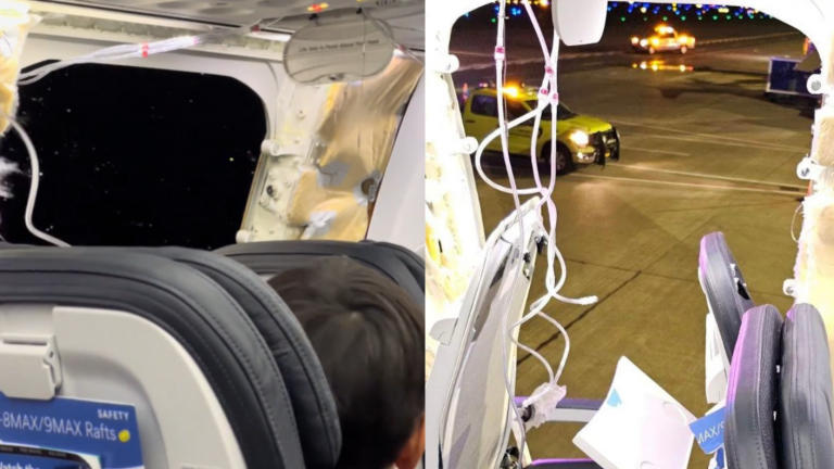 Vuelo del terror: Avión aterrizó de emergencia tras perder una ventana