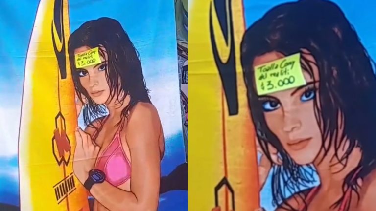 Viralizan toalla playera con rostro de Cony Capelli: Desató comparaciones con Felipe Camiroaga