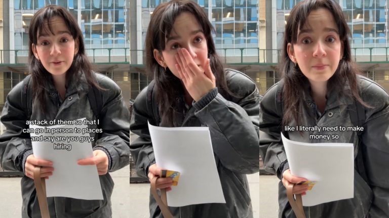Tiktoker estalló en llanto al no encontrar trabajo pese a tener dos títulos: 