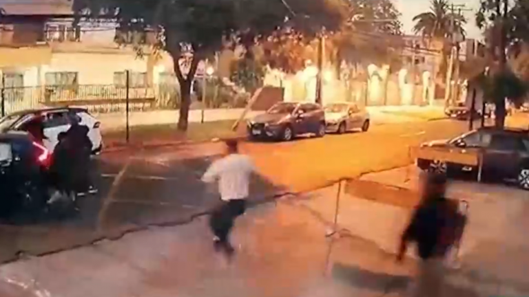 Video clave: Registro muestra cómo delincuente fue baleado por PDI en encerrona en Ñuñoa