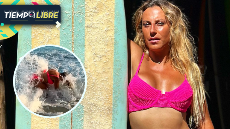 Trinidad Cerda vivió chascarro playero: El mar le jugó mala pasada