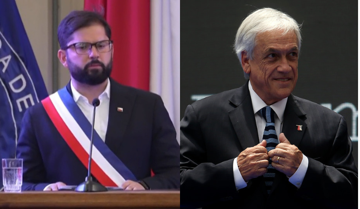 Revive el discurso completo del presidente Gabriel Boric en el funeral de Sebastián Piñera