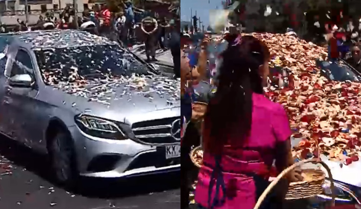 Tradición que se mantiene: Floristas realizaron masiva despedida a Sebastián Piñera