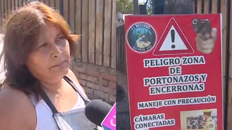 Con pancartas y banderas: Vecinos de Buin denuncian vivir 