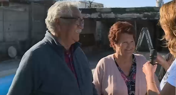 Juntos Chile se Levanta: La conmovedora historia del matrimonio de 86 años en campaña por una casa prefabricada
