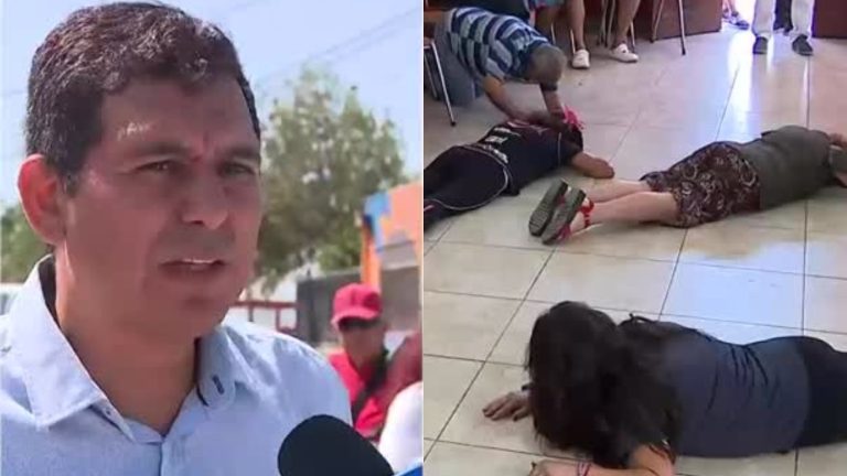 Concejal realiza simulacro de balacera con adultos mayores en Lo Prado