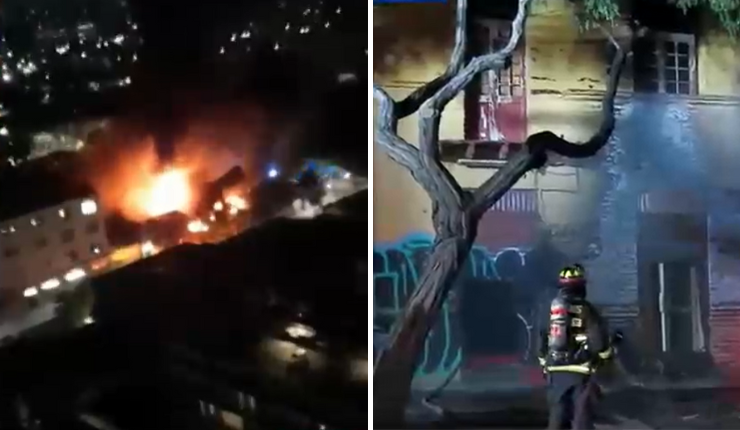 Robo de medidor de gas desató incendio en Barrio Franklin: Vecinos debieron evacuar