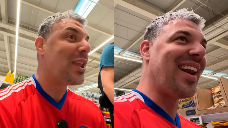 Español quedó impactado por detalle muy habitual en supermercado chileno: 