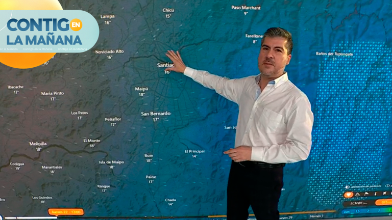 ¡Vuelven las lluvias! Eduardo Sáez entregó el pronóstico del tiempo en Contigo en la Mañana