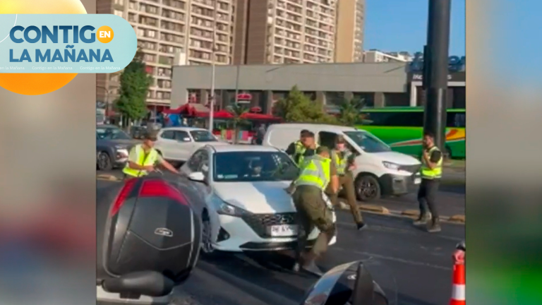 Conductor se dio a la fuga y casi atropella a Carabinero durante fiscalización