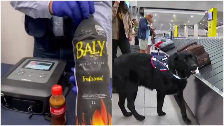 Detienen a sujeto por intentar ingresar cinco litros de ayahuasca en botellas de bebidas energéticas