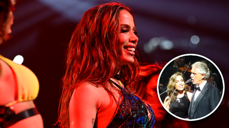 El día que Anitta acalló las pifias: Brasileña se lució cantando con Andrea Bocelli