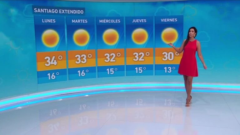 Vanessa Noé y el informe del tiempo para este lunes 12 de febrero