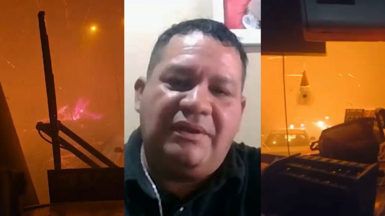 El estremecedor relato de chofer héroe que manejó micro entre el fuego: 