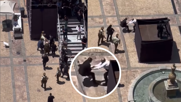 Revelan contenido del maletín de hombre que saltó perímetro en funeral de Sebastián Piñera