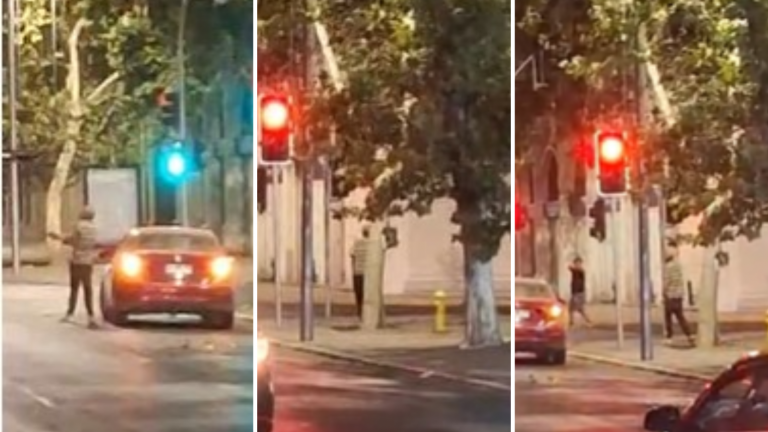Alerta en Santiago por hombre disparando en plena Alameda