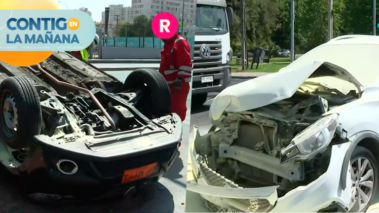 Vehículo no respetó luz roja e impactó contra taxi: Accidente dejó cinco heridos