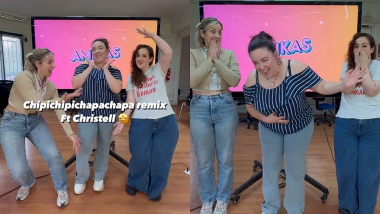 Christell se la jugó bailando el trend de “Dubidubidu” versión remix