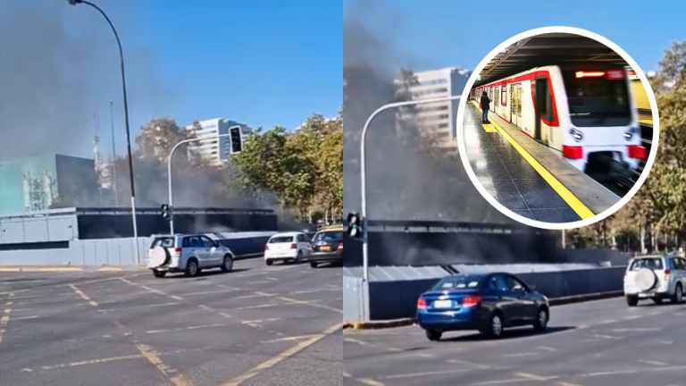 Metro cierra estación Los Héroes por amago de incendio en su exterior