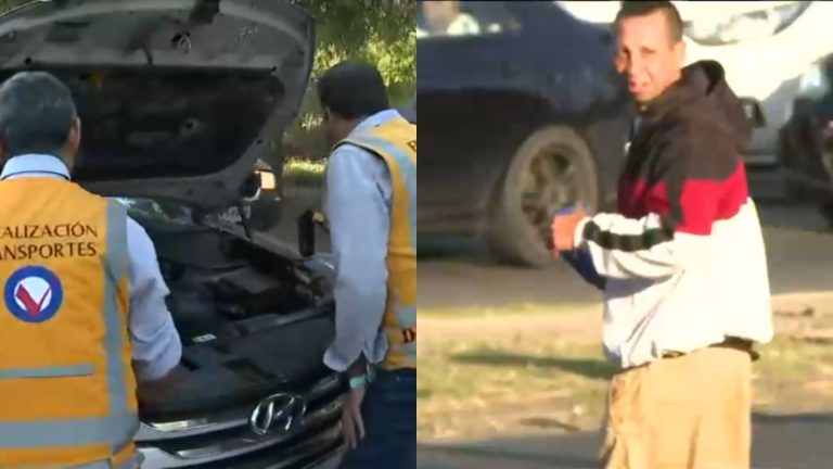 ¡Se fue! Hombre con 318 multas vigentes abandonó en vivo su camioneta en fiscalización