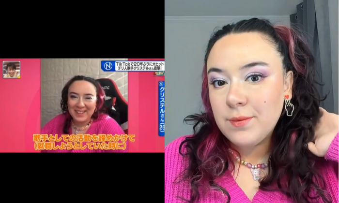 Christell Rodríguez habló con la TV japonesa tras su éxito viral: 