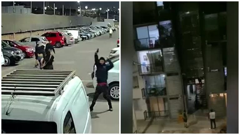 VIDEO | Sujetos irrumpieron con armas de fuego y electroshock en edificio en La Granja