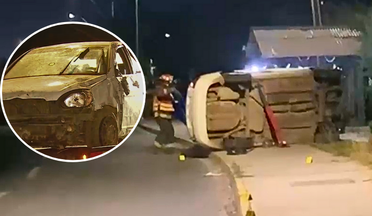 Conductor murió tras volcar su auto en San Bernardo: No tenía cinturón de seguridad puesto