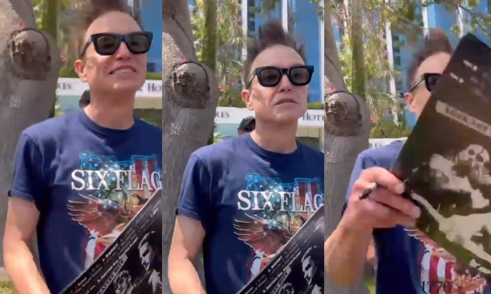 ¡En su cara! Mark Hoppus de Blink-182 no quiso firmar disco de fan en Perú por insólita razón