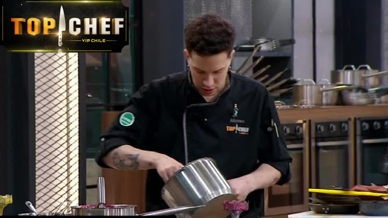 Alonso Quintero sufrió doloroso percance con su postre en la final de Top Chef VIP
