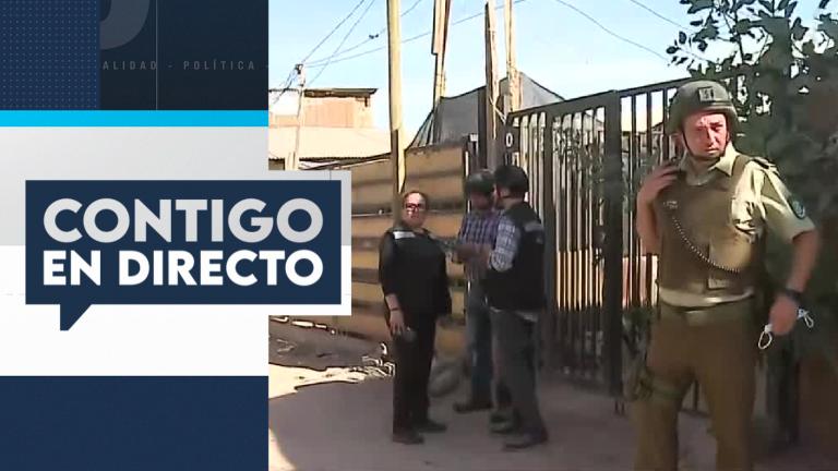 Gran operativo policial en toma 