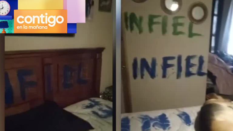 Mujer denuncia que ex pareja le rayó toda su casa y la amenaza acusándola de infiel