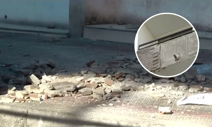 Paseaba por Santiago y se le cayó fachada en su cabeza: Turista de EE.UU. quedó en riesgo vital