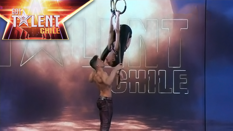 Dúo Rings: El matrimonio de acróbatas con argollas aéreas que busca impactar en Got Talent Chile