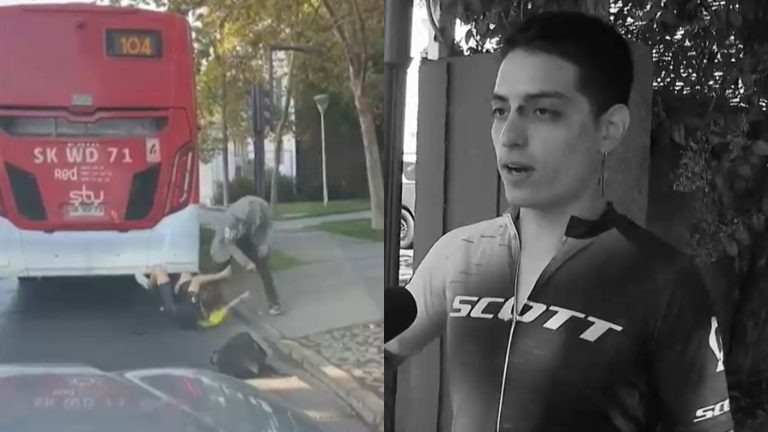 Ciclista acusa brutal agresión por parte de conductor del Sistema Red en Providencia