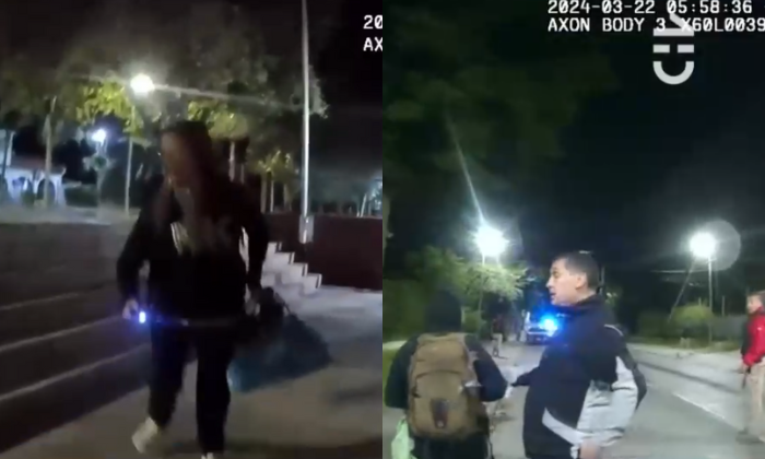 Captan violento actuar de comerciante ambulante que atacó con electroshock a guardias en Las Condes