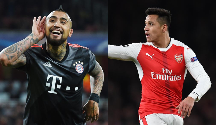 No los olvidan: Champions League recordó espectacular cruce de Arturo Vidal con Alexis Sánchez