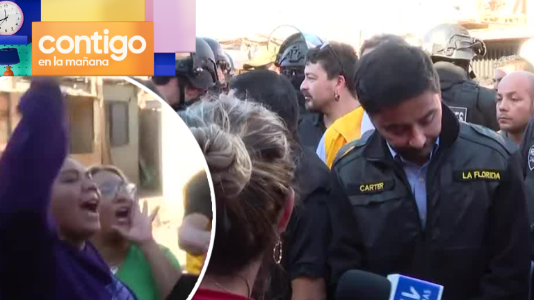 Alcalde Carter fue atacado con piedras por ocupantes de toma Dignidad: “No nos vamos a ir”